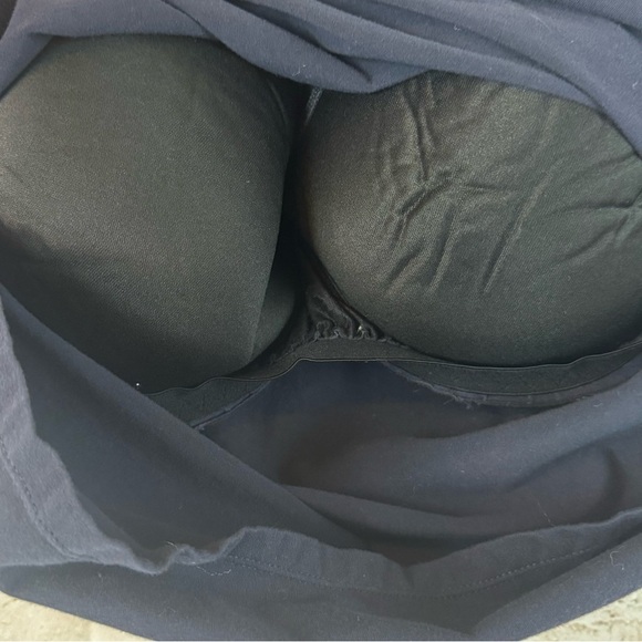 Soft Surroundings Women's 42DD Navy Blue Short Sleeve T Tee Shirt Underwire Bra - Picture 4 of 5